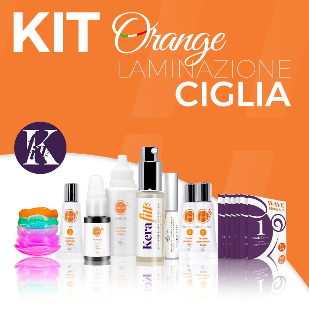 Kit laminado de pestañas y cejas Kerafill Alive Academy