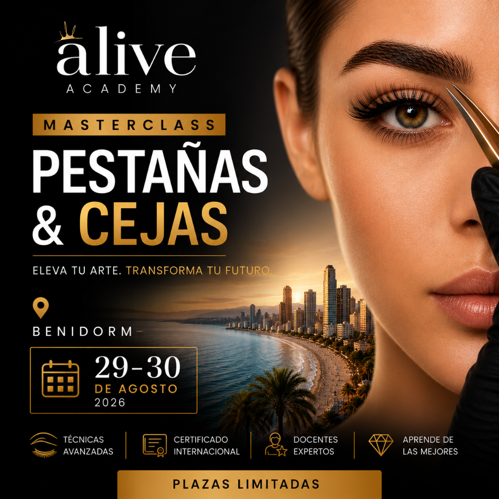 Masterclass de cejas y pestañas en benidorm 29 y 30 de Agosto 2026